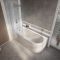 Eckbadewanne inkl. Badewannenaufsatz in Chrom 1700mm x 725mm – Links- oder Rechtsbündig – Otterton