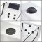 Whirlpool-Badewanne 1800mm x 800mm mit einer Rückenschräge Schwarz - Breeze