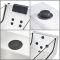 Whirlpool-Badewanne 1800mm x 800mm mit einer Rückenschräge Schwarz - Breeze