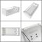 Whirlpool-Badewanne 1800mm x 800mm mit einer Rückenschräge Chrom - Breeze
