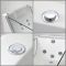 Whirlpool-Badewanne 1800mm x 800mm mit einer Rückenschräge Chrom - Breeze