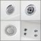 Whirlpool-Badewanne 1800mm x 800mm mit einer Rückenschräge Chrom - Breeze
