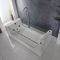 Whirlpool-Badewanne 1800mm x 800mm mit einer Rückenschräge Chrom - Breeze