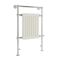 Weißer traditioneller Handtuchheizkörper, elektrisch, 930mm x 620mm x 155mm mit 600W Heizstab - Elizabeth