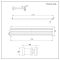 Design Heizkörper Horizontal (Einlagig) 354mm x 1780mm | Anthrazit - Revive