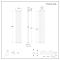 Design Heizkörper Vertikal (Doppellagig) 1780mm x 236mm | Anthrazit - Revive