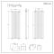 Design Heizkörper Vertikal (Doppellagig) 1780mm x 590mm | Anthrazit - Revive