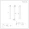 Design Heizkörper Vertikal (Doppellagig) 1780mm x 236mm | Anthrazit - Revive
