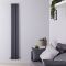 Design Heizkörper Vertikal (Doppellagig) 1780mm x 236mm | Anthrazit - Revive