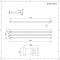 Design Heizkörper (einlagig) horizontal – 354mm x 1780mm - Anthrazit – Sloane