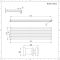 Design Heizkörper (doppellagig) horizontal – 472mm x 1780mm - Anthrazit – Sloane