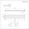 Design Heizkörper (doppellagig) horizontal – 354mm x 1780mm - Anthrazit – Sloane