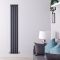 Design Heizkörper Vertikal (Einlagig) 1780mm x 280mm | Anthrazit - Delta