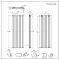Design Heizkörper Vertikal (Doppellagig) 1780mm x 560mm | Anthrazit - Delta