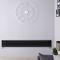 Design Heizkörper Horizontal Schwarz 236mm x 1780mm 646W (einlagig) - Revive Slim