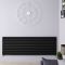 Design Heizkörper Horizontal Mattschwarz 590mm x 1780mm 2066W (doppellagig) - Revive