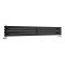 Design Heizkörper Horizontal Schwarz 236mm x 1780mm 920W (doppellagig) - Revive Slim
