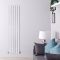 Design Heizkörper Vertikal Chrom 1800mm x 375mm 556W (einlagig) - Delta