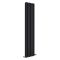 Design Heizkörper Vertikal Mattschwarz 1780mm x 354mm 1401W (doppellagig) - Revive