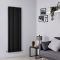 Design Heizkörper Vertikal Schwarz 1780mm x 590mm 2335W (doppellagig) - Revive