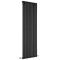 Design Heizkörper Vertikal Schwarz 1780mm x 590mm 1487W (einlagig) - Revive