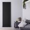Design Heizkörper Vertikal Schwarz 1780mm x 590mm 1487W (einlagig) - Revive