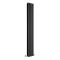 Design Heizkörper Vertikal (doppellagig) 1780mm x 280mm - Schwarz - Delta