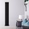 Design Heizkörper Vertikal (doppellagig) 1780mm x 280mm - Schwarz - Delta