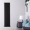 Design Heizkörper Vertikal (doppellagig) 1780mm x 420mm - Schwarz - Delta