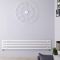 Design Heizkörper Horizontal Weiß 354mm x 1780mm 888W (einlagig) - Revive