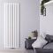 Design Heizkörper Mittelanschluss Vertikal Weiß 1780mm x 590mm 2169W (doppellagig) - Revive Caldae