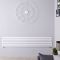 Design Heizkörper Horizontal Weiß 354mm x 1780mm 1324W (doppellagig) - Revive