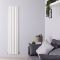 Design Heizkörper Vertikal Weiß 1780mm x 354mm 1043W (einlagig) - Savy