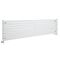 Design Heizkörper (einlagig) horizontal – 427mm x 1780mm - Weiß – Sloane
