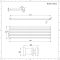 Design Heizkörper (einlagig) horizontal – 427mm x 1780mm - Weiß – Sloane