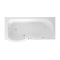 Begehbare Badewanne mit Duschzone, 1675mm x 850mm – inkl. Badewannenaufsatz, Seiten- & Endverkleidung – links- oder rechtsbündig – Merso