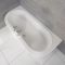 D-förmige Badewanne mit Paneel 1700mm x 800mm