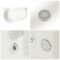 Whirlpool-Eckbadewanne 1500mm x 1000mm, mit Schürze, Weiß –  links- oder rechtsbündig – Ashbury