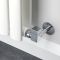 Heizkörper-Eckventilset manuell, für 15mm Kupferrohre – Chrom