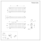 Traditioneller Gliederheizkörper (3-Säulen) Horizontal | 300mm x 1010mm  - Weiß - Regent