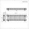 Traditioneller Gliederheizkörper (3-Säulen) Horizontal | 300mm x 1010mm  - Anthrazit - Regent