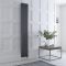 Elektrischer Gliederheizkörper (3 Säulen) Vertikal Anthrazit 1800mm x 290mm inkl. 1200W Heizelement, Auswahl an WLAN-Thermostat & Kabelabdeckung - Regent