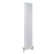 Gliederheizkörper Mischbetrieb (3-säulig) vertikal 1800mm x 380mm inkl. 1500W Heizelement, WLAN-Thermostat und Ventil wählbar - Weiß – Regent