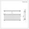 Traditioneller Gliederheizkörper (3-Säulen) Horizontal | 600mm x 1595mm  - Weiß - Regent