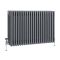 Retro-Gliederheizkörper (4-säulig), horizontal – Anthrazit – 600mm x 1010mm, 2088W – Regent
