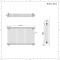 Traditioneller Gliederheizkörper (4-Säulen) Horizontal | 750mm x 1190mm  - Weiß - Regent