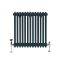 Gliederheizkörper (2-säulig), horizontal | Größe wählbar | Blau (Regal Blue) – Regent