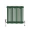 Gliederheizkörper (2-säulig), horizontal | Größe wählbar | Grün (Evergreen) – Regent