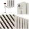 Gliederheizkörper (2-säulig), horizontal | Größe wählbar | Weiß (Pearl White) – Regent