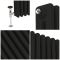 Gliederheizkörper (2-säulig), horizontal | Größe wählbar | Schwarz (Midnight Black) – Regent